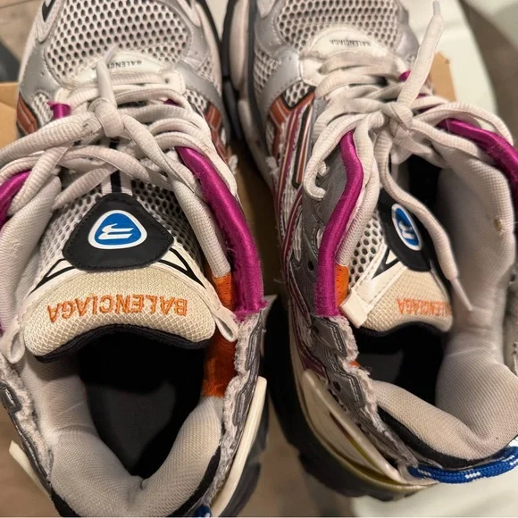 Balenciaga Pink and Orange Sneakers